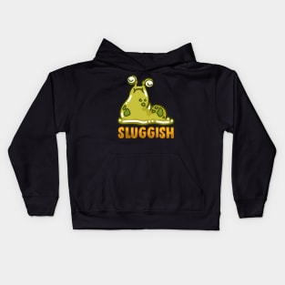 Cute & Funny Sluggish Slug Pun Adorable Snail Kids Hoodie